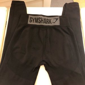 Gymshark High Wasted Flex- Black/Charcoal, M